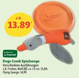 Fressnapf Dogs Creek Spielzeuge Angebot