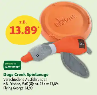 Fressnapf Dogs Creek Spielzeuge Angebot