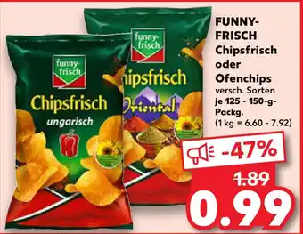 Kaufland FUNNY- FRISCH Chipsfrisch oder Ofenchips Angebot