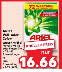 Kaufland ARIEL Voll- oder Color- waschmittel Angebot