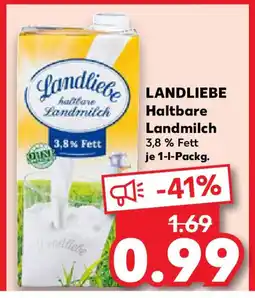 Kaufland LANDLIEBE Haltbare Landmilch Angebot