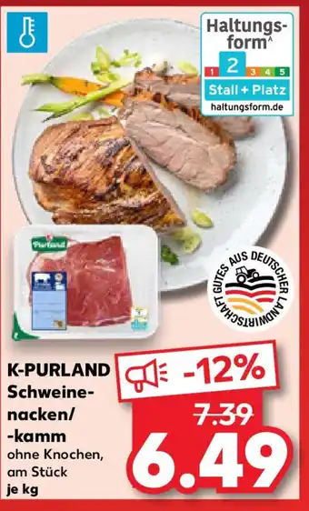Kaufland K-PURLAND Schweine- nacken/ -kamm Angebot