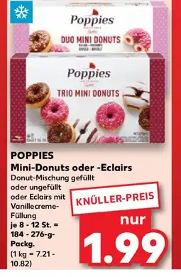Kaufland POPPIES Mini-Donuts oder -Eclairs Angebot