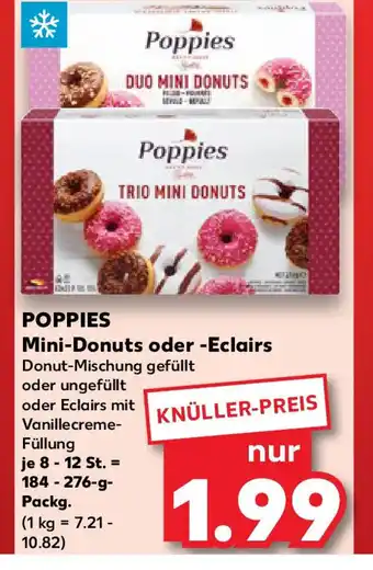 Kaufland POPPIES Mini-Donuts oder -Eclairs Angebot