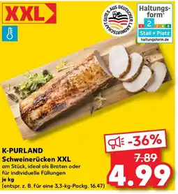 Kaufland K-PURLAND Schweinerücken XXL Angebot