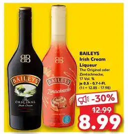 Kaufland BAILEYS Irish Cream Liqueur Angebot