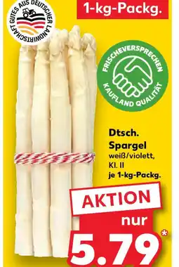 Kaufland Dtsch. Spargel weiß/violett, Angebot