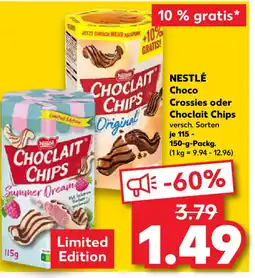 Kaufland NESTLÉ Choco Crossies oder Choclait Chips Angebot