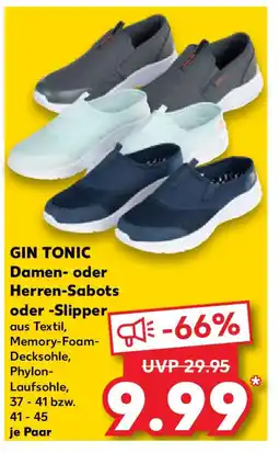 Kaufland GIN TONIC Damen- oder Herren-Sabots oder -Slipper Angebot