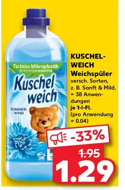 Kaufland KUSCHEL- WEICH Weichspüler Angebot