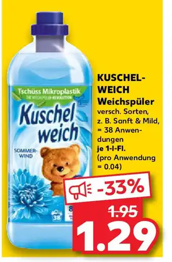 Kaufland KUSCHEL- WEICH Weichspüler Angebot