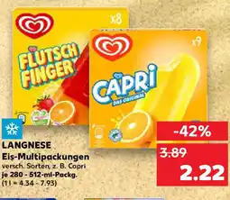 Kaufland LANGNESE Eis-Multipackungen Angebot