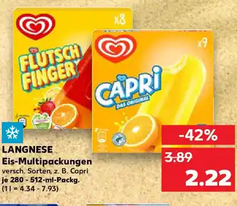 Kaufland LANGNESE Eis-Multipackungen Angebot