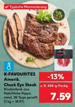 Kaufland K-FAVOURITES Amerik. Chuck Eye Steak Angebot