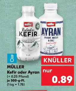 Kaufland MÜLLER Kefir oder Ayran Angebot