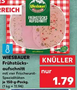 Kaufland WIESBAUER Frühstücks- aufschnitt Angebot