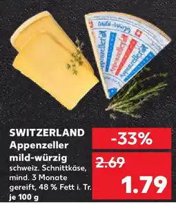 Kaufland SWITZERLAND Appenzeller mild-würzig Angebot