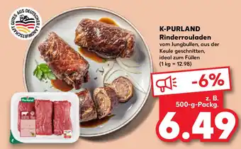 Kaufland K-PURLAND Rinderrouladen Angebot