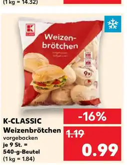 Kaufland K-CLASSIC Weizenbrötchen Angebot