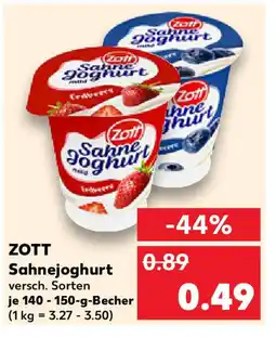 Kaufland ZOTT Sahnejoghurt Angebot