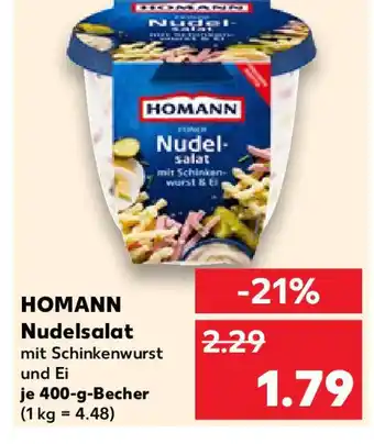Kaufland HOMANN Nudel- salat Angebot