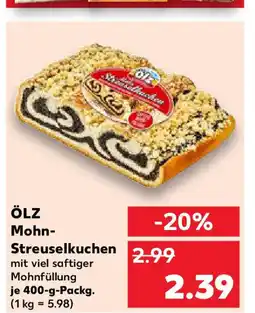 Kaufland ÖLZ Mohn- Streuselkuchen Angebot
