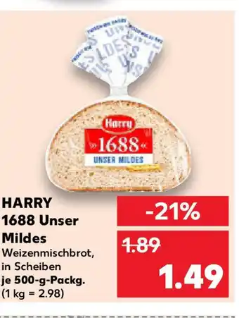 Kaufland HARRY 1688 Unser Mildes Angebot