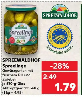 Kaufland SPREEWALDHOF Spreelinge Angebot
