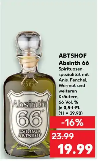 Kaufland ABTSHOF Absinth 66 Angebot