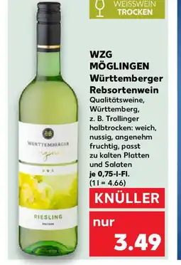 Kaufland WZG MÖGLINGEN Württemberger Rebsortenwein Angebot