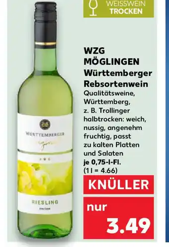 Kaufland WZG MÖGLINGEN Württemberger Rebsortenwein Angebot