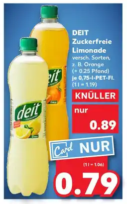 Kaufland DEIT Zuckerfreie Limonade Angebot