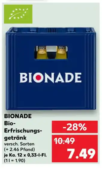 Kaufland BIONADE Bio- Erfrischungs- getränk Angebot