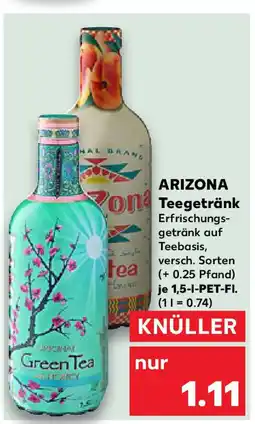 Kaufland ARIZONA Von Teegetränk Angebot