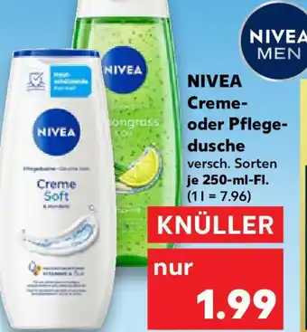 Kaufland NIVEA Creme- oder Pflege- dusche Angebot