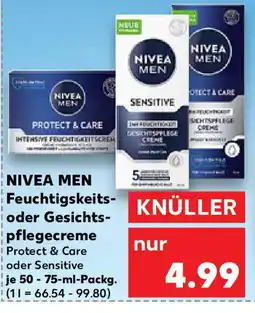 Kaufland NIVEA MEN Feuchtigkeits oder Gesichts- pflegecreme Angebot