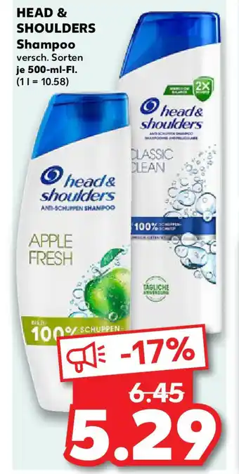 Kaufland HEAD & SHOULDERS Shampoo Angebot