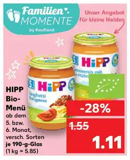 Kaufland HIPP Bio- Menü Angebot