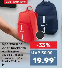 Kaufland Sporttasche oder Rucksack Angebot