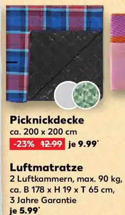Kaufland Picknickdecke Angebot