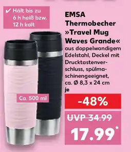 Kaufland EMSA Thermobecher >>Travel Mug Waves Grande<< Angebot