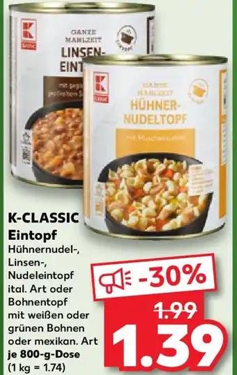 Kaufland K-CLASSIC Eintopf Angebot