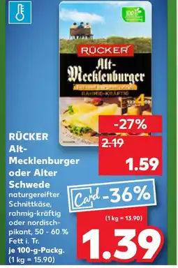 Kaufland RÜCKER Alt- Mecklenburger oder Alter Schwede Angebot
