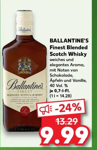 Kaufland BALLANTINE'S Finest Blended Scotch Whisky Angebot