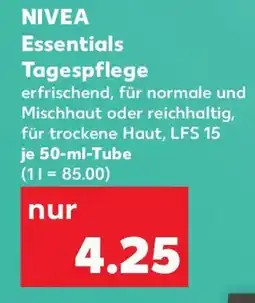 Kaufland NIVEA Essentials Tagespflege Angebot