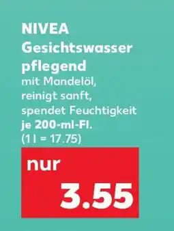 Kaufland NIVEA Gesichtswasser pflegend Angebot