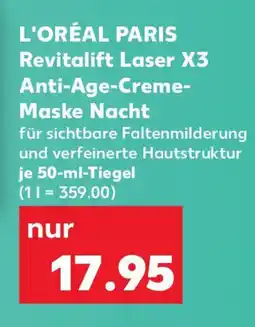 Kaufland Revitalift Laser X3 Anti-Age-Creme- Maske Nacht Angebot