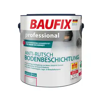 Netto Marken-Discount BAUFIX professional Anti-Rutsch Bodenbeschichtung lichtgrau matt, 2.5 Liter, Beton- und Bodenfarbe Angebot