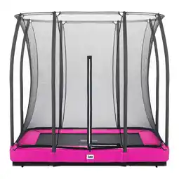 Netto Marken-Discount Salta Trampoline - Comfort Edition Ground- rechteckig - 214 x 153cm - Schutzrand Pink Angebot