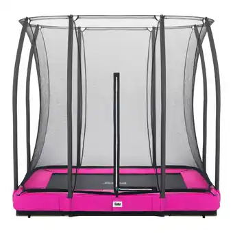 Netto Marken-Discount Salta Trampoline - Comfort Edition Ground- rechteckig - 214 x 153cm - Schutzrand Pink Angebot